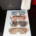 S-sunglasses L.U.I.S.A L.E.I.T.A.O LF07 Polarized Sunglasses for Women Vintage Retro Round Mirrored Lens 59-19-145