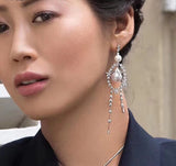 J-jewelry APM Monaco Big Pearl Long Tassel Drop Earrings Dangle Earrings Statement Geometric Bridal Earrings Accessories Jewelry for Women