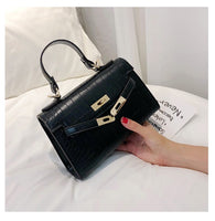 L-package 21-15-7cm Women's Satchel Handbags Top Handle Purses Shoulder Bags Leather Tote for Ladies with Long Strap
