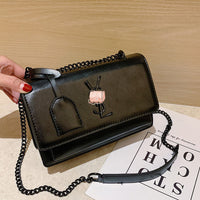 L-package 22-14-10cm Women Purse Clutch Small Crossbody Shoulder Bag with Chain Strap