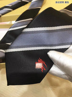 A-accessories Burberry Handmade Striped Ties For Men Woven Slim Mens Ties Stripes Tie Thin Necktie