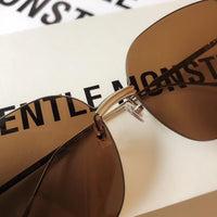 S-sunglasses New GM Rounded Metal Frame Unisex Stylish Square Eyeglasses Glasses Clear Lens Women Men Eyewear FOR MODMO