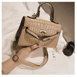L-package 21-15-7cm Women's Satchel Handbags Top Handle Purses Shoulder Bags Leather Tote for Ladies with Long Strap