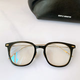 S-sunglasses 2021 Monster New Anti Blue Light Glasses For Booster With White Round Case Anti Radiation Eyeglass Anti-ultraviolet Anti Eyestrain Eyewear Fashionable Business Full-Frame Blue Light Blocking Glasses for Men