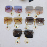 S-sunglasses gucci Mens Polarized Sunglasses Half-rim Sports Sun Glasses For GG3328 Half-Rimmed Sunglasses Matching Pendant For Women Retro Sun glasses Semi-Rimless Square Eyewear