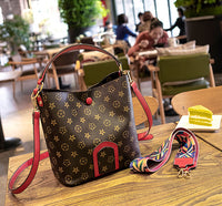 L-package 23-13.5-25cm Buckets Totes Handbag Women's casual Shoulder Bags Soft Leather Crossbody Bag
