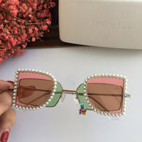 S-sunglasses JINNNN X PERCY LAU BAMBI SUNGLASS FEATURING A METALLIC BRIDGE AND NYLON LENSE