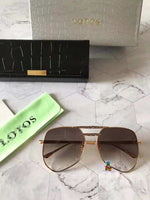 S-sunglasses L.O.T.O.S LT612 Retro Classic Aviator Polarized Sunglasses Mens Womens Metal Pilot Sunglasses 62-20-145