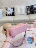 M-Handbag 20-15cm Tweed Crossbody Purse Multi-Color Striped Lattice Cross Body Shoulder Purse Bag Tote Handbag for Women