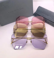 S-sunglasses F.O.R A.R.T‘S S.A.K.E BURTON Classic Aviator Mirrored Flat Lens Sunglasses Metal Frame 63-12-145