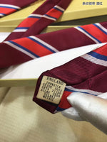 A-accessories Burberry Handmade Striped Ties For Men Woven Slim Mens Ties Stripes Tie Thin Necktie