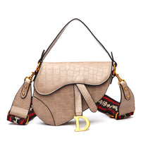P-package Saddle Shoulder Bag for Women Fashion Small Top Handle Handbag Crossbody Handbag Purse