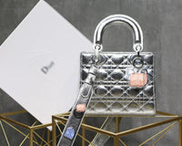 H-bag News  LADY Dior LAMBSKIN TOTE BAG Cannage 20 x 17 x 9cm