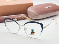 S-sunglasses MIU MIU Cateye Metal Women Eyeglasses Protection & Designer Style for 54P