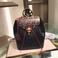 H-bag Fendi BACKPACK Red leather backpack Length:22 Height:26 Depth:15
