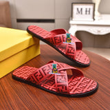 S-shoe Fendi Woman Summer Simple Home Indoor Men and Women's Slippers Cross with Lovers Bathroom Sandals EVA Antiskid Slippers Shoes Sandals Beach Flats Shoes Sandal Non-slip Flat Sandals