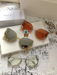 S-sunglasses Men/Women Metal Round Shape Mirror 18AWG12 for t.h.e o.w.n.e.r Sunglasses