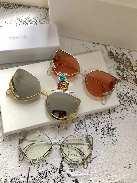 S-sunglasses Men/Women Metal Round Shape Mirror 18AWG12 for t.h.e o.w.n.e.r Sunglasses