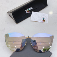 S-sunglasses Dior Women's Oval Cat Eye Sunglasses For CD0230S Lady Metal Shades Luxury Sunglasses Female Driving Glasses Fashion Women Mirror Eyewear Frame Metal Temple UV400