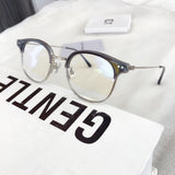 S-sunglasses 2021 Gentle Anti Radiation Glasses For Alio With White Round Case Retro Round Glasses Frame Anti Blue Light Eyeglasses Round Oversized Antiradition Replaceable Lens in Full Metal Frame Computer Eyewear for Women and Men