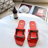 S-shoe R.O.V Womens Flat Sandals Slides Open Toe Slip On Shoes for Summer