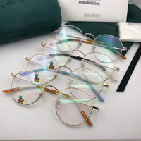 S-sunglasses gucci Retro Round Frame Anti-blue Radiation Glasses For GG0904 Ultralight Men Women Fashion Blue Light Blocking Glasses Eyewear Students Anti Blue Light Oversized Glasses Computer Women Blue Blocking Gaming Eyeglasses Alloy Frame