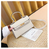 L-package 21-15-7cm Women's Satchel Handbags Top Handle Purses Shoulder Bags Leather Tote for Ladies with Long Strap