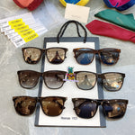S-sunglasses GUCCI Vintage Oversize Square Sunglasses For GG0695SA Black Leopard Big Frame Sun Glasses Female Shades Mens Hip-hop Sunglasses Square Unisex Polarized Sun Glasses for Women Fashion Sunglass