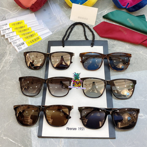 S-sunglasses GUCCI Vintage Oversize Square Sunglasses For GG0695SA Black Leopard Big Frame Sun Glasses Female Shades Mens Hip-hop Sunglasses Square Unisex Polarized Sun Glasses for Women Fashion Sunglass