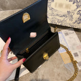 M-Handbag Dior 17cm Women Top Handle Handbags Satchel Tote Purse Shouler Bags Messenger Bags For Ladies