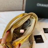 M-Handbag 20-15cm Women Fashion Sequins PU Leather Chain Straps Handbag Crossbody Bag Coin Bag Phone Bag Shoulder Bag