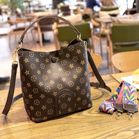L-package 23-13.5-25cm Buckets Totes Handbag Women's casual Shoulder Bags Soft Leather Crossbody Bag
