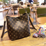 L-package 23-13.5-25cm Buckets Totes Handbag Women's casual Shoulder Bags Soft Leather Crossbody Bag