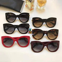 S-sunglasses Women Retro Metal Frame Mirrored Sunglasses Oversized Cat Eye Glasses eyewear for Fendi 0265