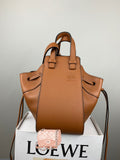 H-bag Loewe Hammock Drawstring Mini Bag Pastel Women's Hammock Small Bag Leather Shoulder Bag Handbag