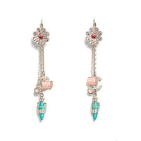 J-jewelry Chanel S925 Sterling Silver Drop Earrings Lotus Whispers Vase Dangle Earring Handmade Unique Jewelry for Women
