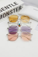 S-sunglasses Gentle Monster WOOGIE Women Retro Metal Frame Mirrored Sunglasses Oversized Cat Eye Glasses eyewear