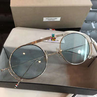 S-sunglasses New Unisex Sunglasses  Round Frame Gold master craftsmanship for Thom Browne TBS111