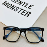 S-sunglasses New Fashion Oversized Square Black Frame Eyewear  Gentl Monster For Ata Acetate Frame Eyeglasses UV Spectacles Plain Replaceable Lens Blue Light Glasses with Myopia Frame for Men Women