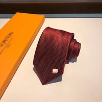 A-accessories Louis Vuitton Men's Cotton Solid Stripe Skinny Tie Slim Necktie For Wedding Party