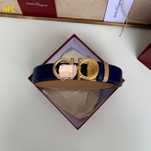 A-accessories S.a.l.v.a.t.o.r.e F.e.r.r.a.g.a.m.o 3.5cm Men's Genuine Leather Dress Belt Handmade 100% Cow Leather Fashion & Classic Designs for Work Business and Casual