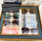 S-sunglasses Dior New Fashion Super Large Gradient Sunglasses For 2327 Ladies With Retro Alloy Chain Frame Square Sunglasses Elegant Ladies Glasses Sunglasses Metal Oversized Brand Luxury Fashion Sun Glasses For Women Square Vintage Shades