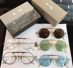 S-sunglasses New Unisex Sunglasses  Round Frame Gold master craftsmanship for Thom Browne TBS111