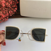 S-sunglasses JINNNN X PERCY LAU BAMBI SUNGLASS FEATURING A METALLIC BRIDGE AND NYLON LENSE