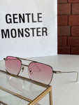 S-sunglasses Binjun 2021 Gentle Fashion Sunglasses for TEGA with White round glasses case 2021 New Style Women's Korean Version Retro Sunglasses Aviator Style Metal Frame Fashion UV400 Protection Big Frame Sun Glasses Shades for Women