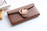 A-accessories GUCCI  NO.400586 19-6-3cm Women Wallet Leather Bifold Long Ladies Card Holder Organizer Ladies Clutch