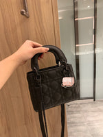 M-Handbag Dior 18cm Purses and Handbags for Women Top Handle Satchel Shoulder Bags for Ladies