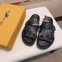 S-shoe Louis Vuitton Women Sandals Summer New Thick Heel Platform Sole Shoes Female Summer Flat Casual Shoes Fashion Sports Beach Women's Slippers Heels Women Platform Sandals Female Thick Bottom Shoes Wedge with Open Toe