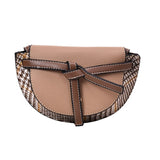 L-package 18-13-5cm Women Crossbody Satchel Bag Small Saddle Purse and Tote Shoulder Handbags