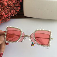S-sunglasses JINNNN X PERCY LAU BAMBI SUNGLASS FEATURING A METALLIC BRIDGE AND NYLON LENSE